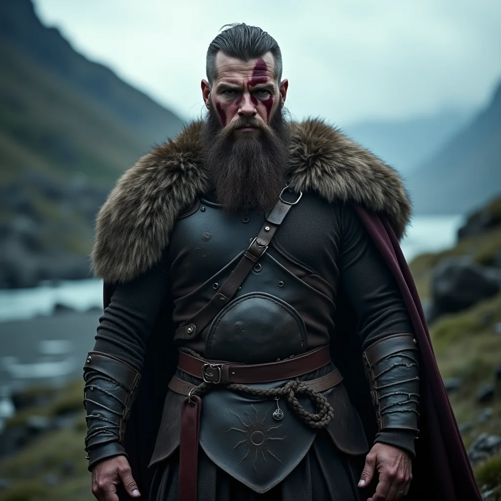 Viking warrior portrait